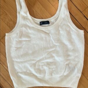GAP Women's Cream Sweater Tank Top